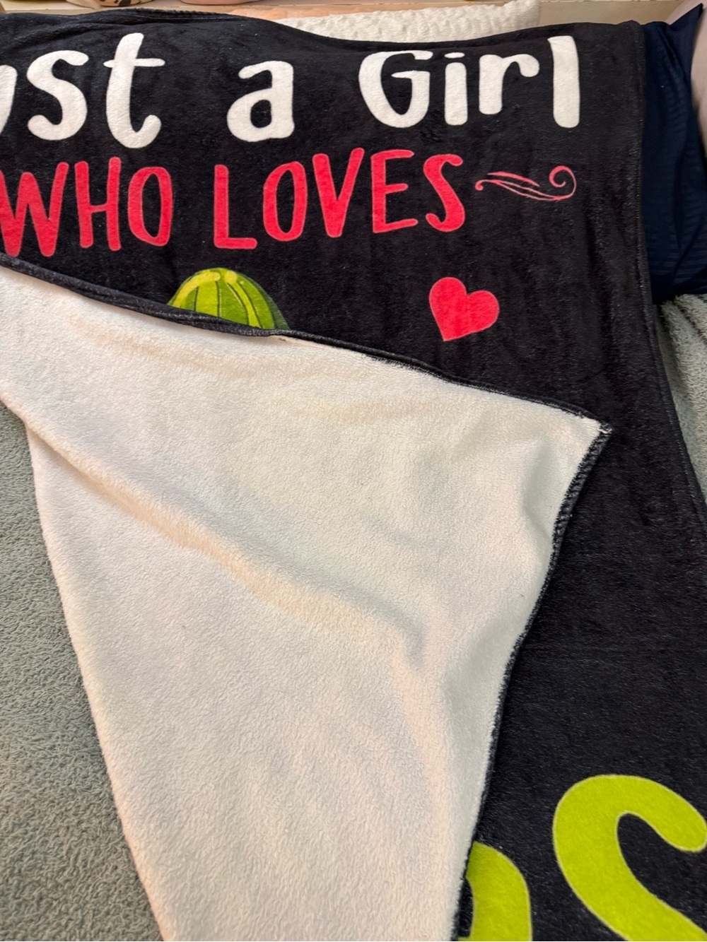 Just A Girl Who Loves Pickles Silky Soft 50” X 60” Throw Blanket - Picture 8 of 11